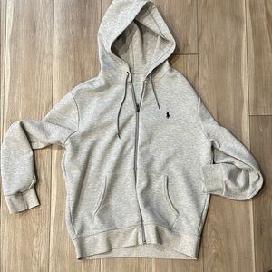 Gray Polo Ralph Lauren Hoodie - Size L